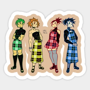 Plaid Seasons Sticker